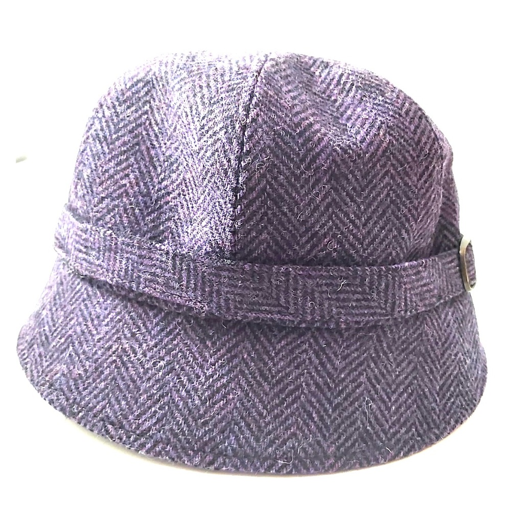 3/$45 Mucros Purple Tweed Flapper hat Irish